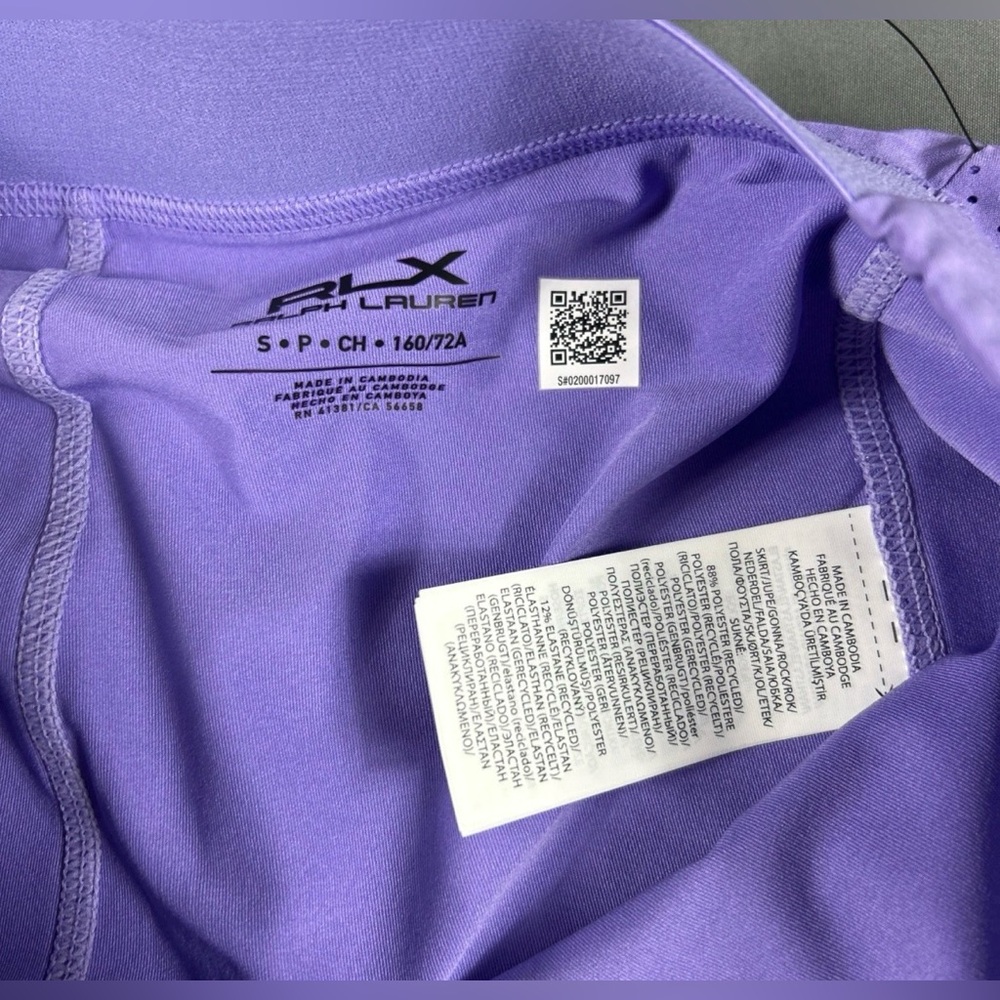 RLX Ralph Lauren Womens Golf Skort Small Purple Polyester Spandex - Picture 5 of 6